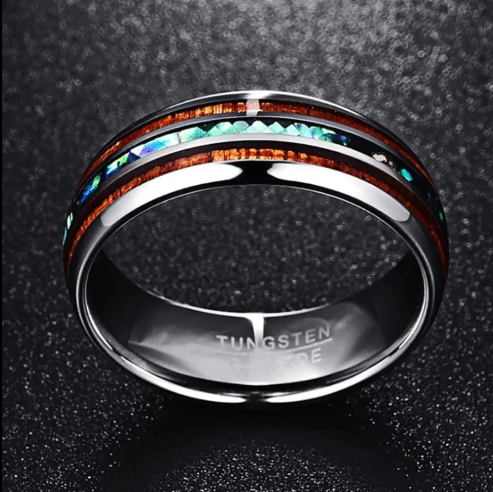 Mens Tungsten Steel Band Ring